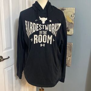 Gently Used Under Armour Project Rock
Loose Hooded Shirt
XL